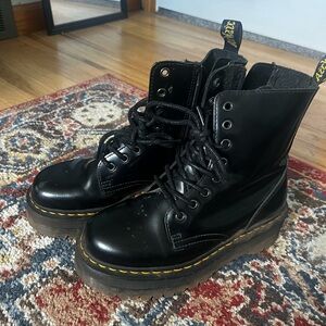 Black platform Dr Marten size 7.